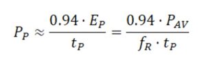 pulse duration formula for square wave