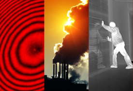 image representing interferometry, gas sensing & measurement and IR thermal nightvision