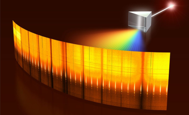 prism splitting white light into the visible spectrum illustration tunable lasers opo and spectroscopy