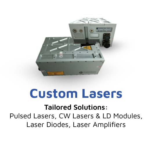 custom lasers and text illustrating our ability to fully customize a laser solution